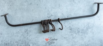 Kapstok met 6 vaste haakjes  6852