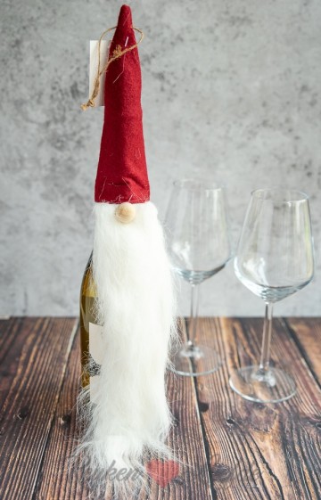 Kerstman wijnfles 3728