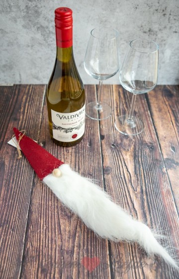 Kerstman wijnfles 3729