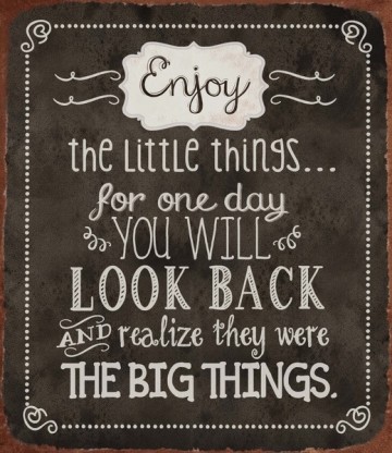 Metal sign the big things 30x26 cm