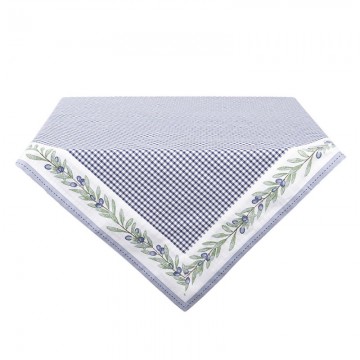 Olg05bl tafelkleed 150250 cm blauw katoen olijf tafellaken tafellinnen