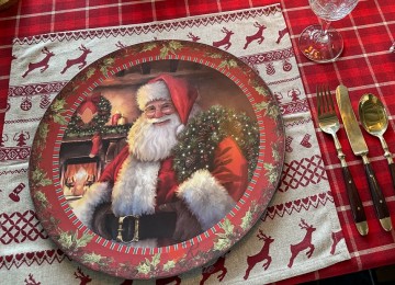 Onderbord kerstman 8142