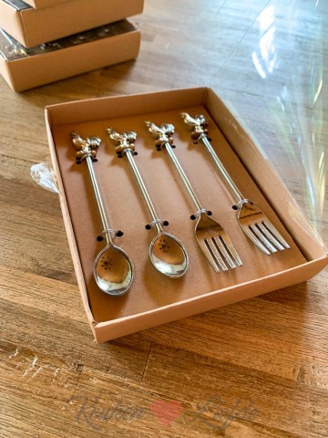 Set gebaksvorkjes en lepels haan 6015