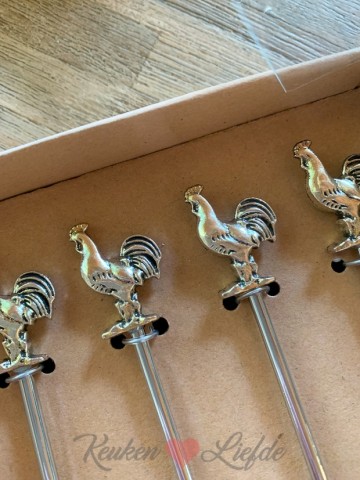 Set gebaksvorkjes en lepels haan 6017