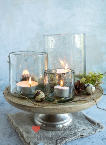 Windlicht met steenslag 5790 0