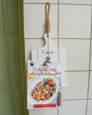 Wit plankje ophang cuisine 0274